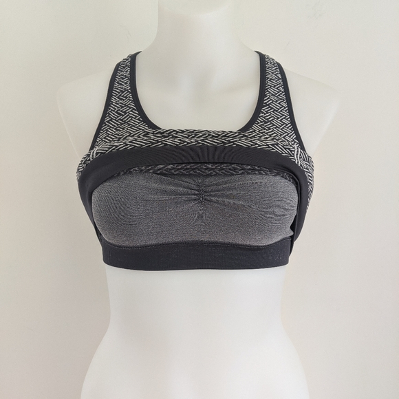 TITLE NINE Prowesse Racer Back Tank, Gray/White, S - Picture 6 of 6